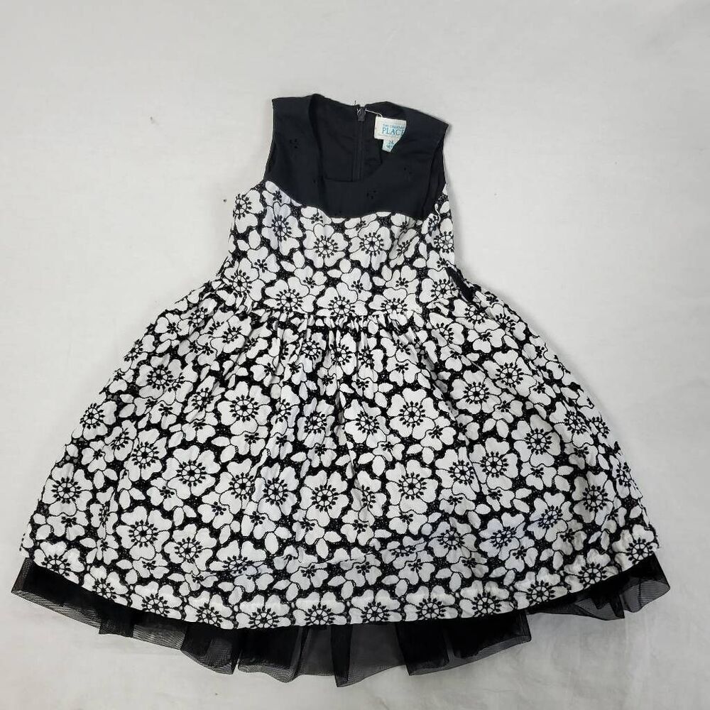 The Children's Place 24 months Girls Black/White Dress